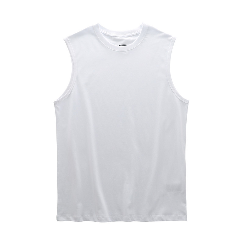 Βαμβακερή αμάνικη μπλούζα  για άνδρες - ένα χρώμα