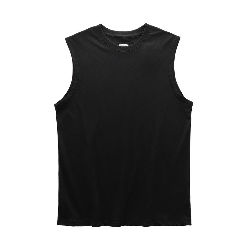 Βαμβακερή αμάνικη μπλούζα  για άνδρες - ένα χρώμα