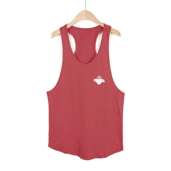 Ανδρική αθλητική αμάνικη μπλούζα με επιγραφή - σε διάφορα χρώματα