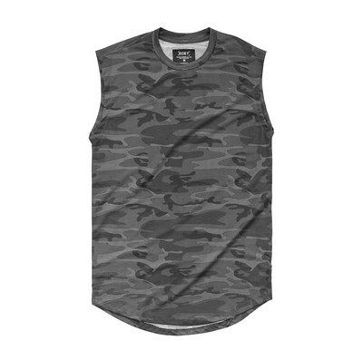 Ümara kaelusega meeste sportlik tanktop