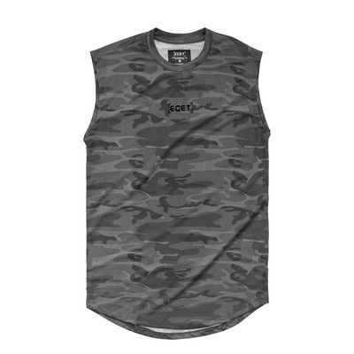 Ümara kaelusega meeste sportlik tanktop