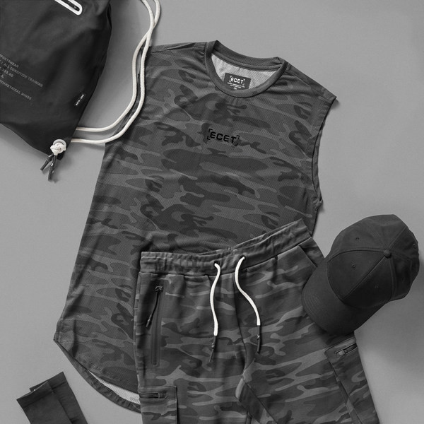 Ανδρική αθλητική μπλούζα με στρογγυλή λαιμόκοψη