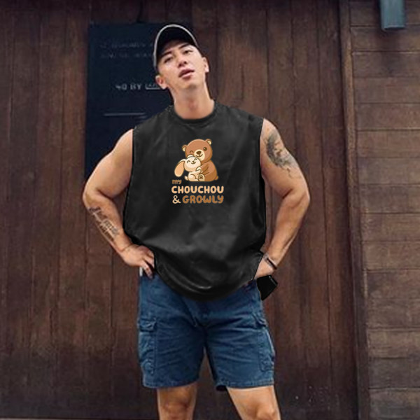 Mitmes värvitoonis aplikatsiooniga meeste topp