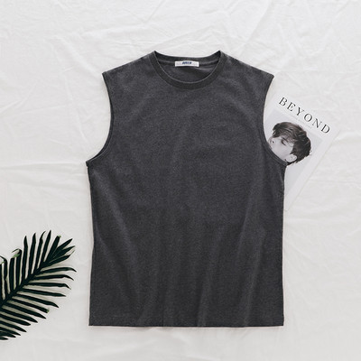 Egyszínű pamut felső, széles pántokkal