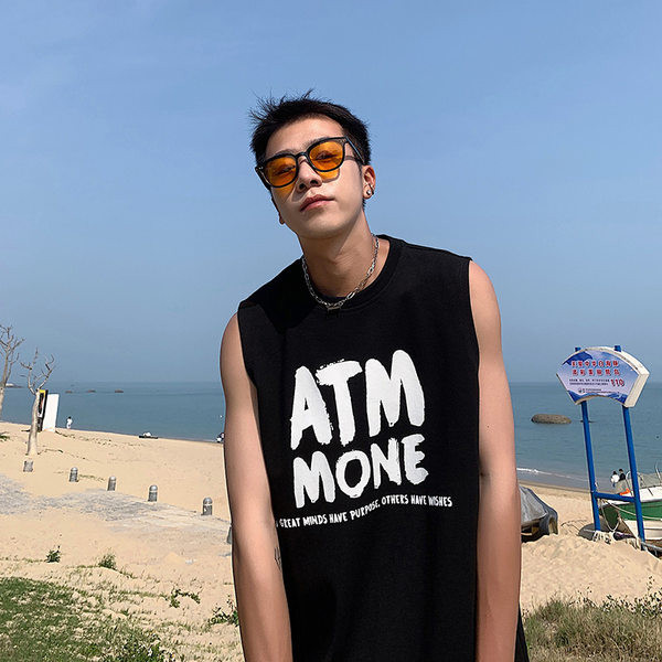 Napi férfi felső, felirattal