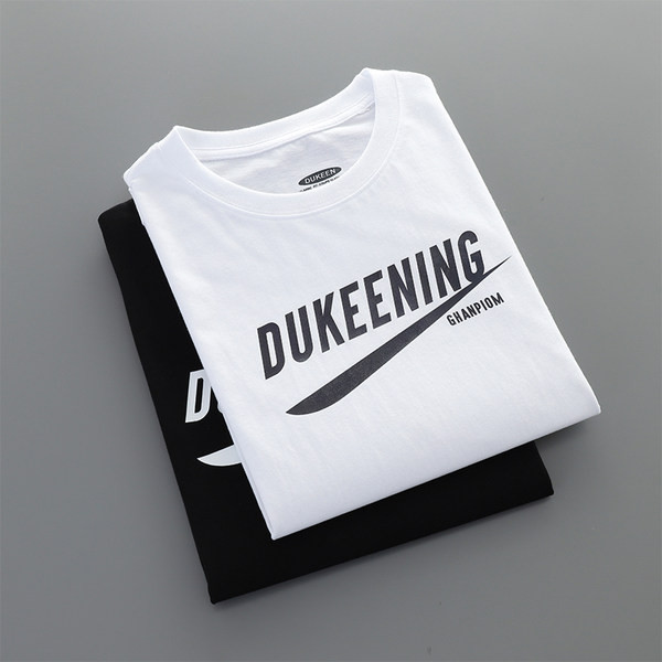 Sport és napi pamut felső, felirattal