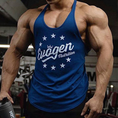 Vyriškas sportinis batviršis su užrašu - pasiūtas iš greitai džiūstančio audinio