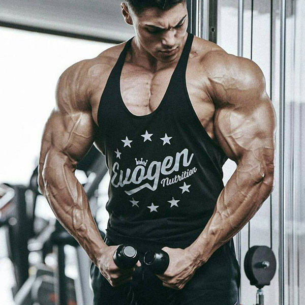 Vyriškas sportinis batviršis su užrašu - pasiūtas iš greitai džiūstančio audinio