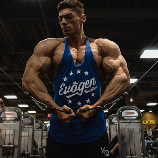 Vyriškas sportinis batviršis su užrašu - pasiūtas iš greitai džiūstančio audinio