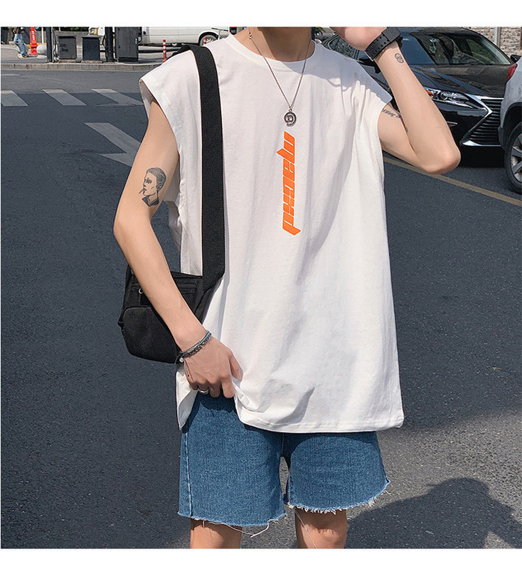 Napi férfi nyári felső rátéttel