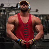 Meeste sportlik tanktop kirjaga-Slim mudel