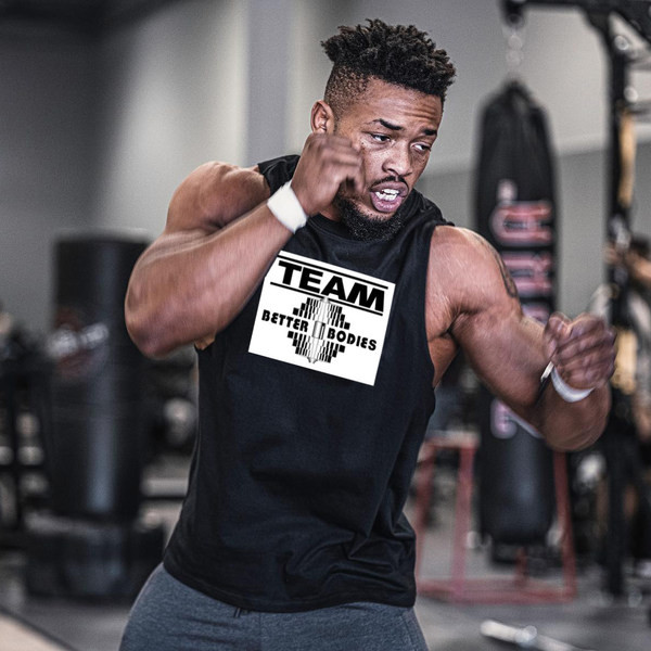 Αθλητικό αμάνικο με εκτύπωση - για άνδρες