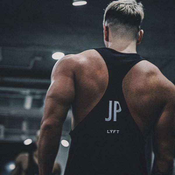 Ανδρική αμάνικη μπλούζα με λαιμόκοψη σε διάφορα χρώματα