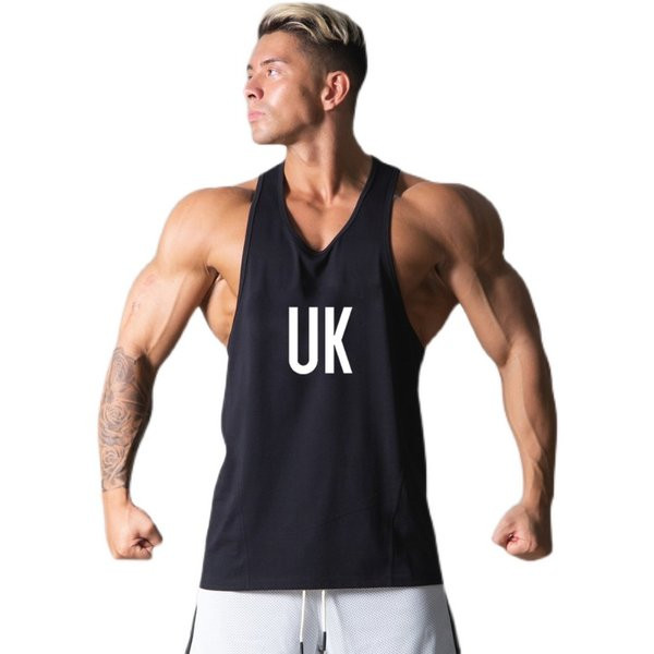 Ανδρική αμάνικη μπλούζα με λαιμόκοψη σε διάφορα χρώματα