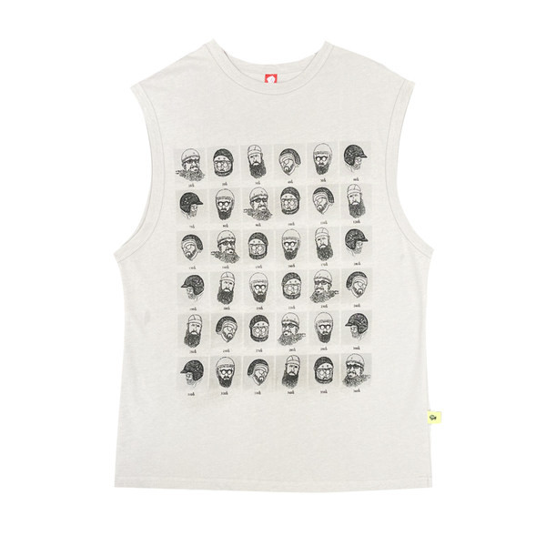 Μοντέρνο καλοκαιρινό αμάνικο με εκτύπωση