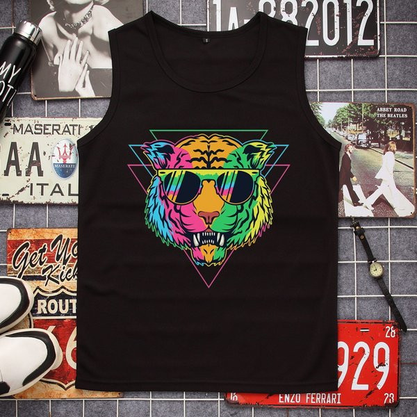 Alkalmi férfi felső, színes rátéttel és ovális nyakkivágással