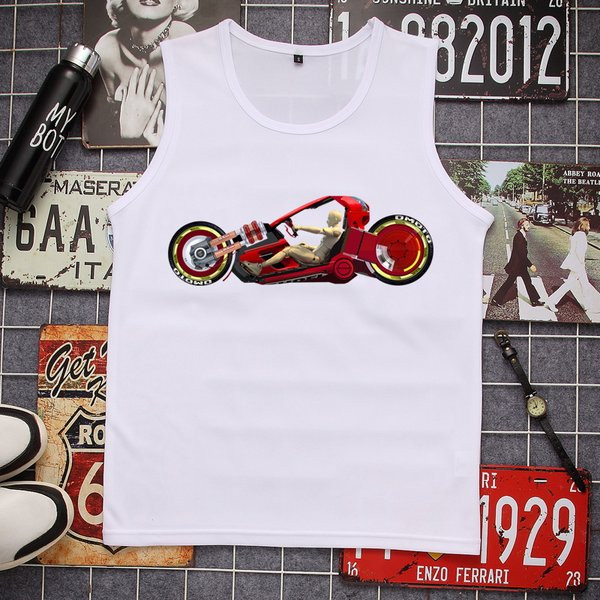 Modern férfi felső, színes nyomattal