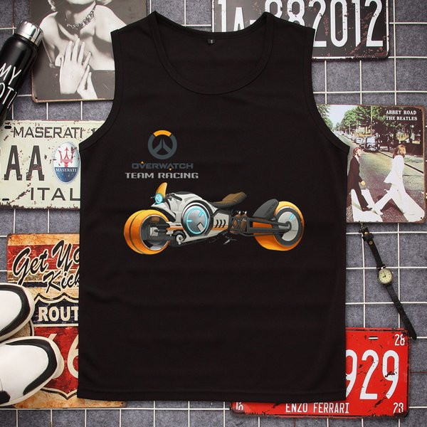 Modern férfi felső, színes nyomattal