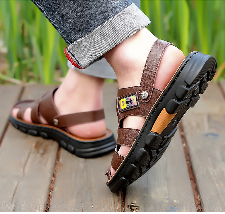 Lameda tallaga kunstnahast vabaaja meeste sandaalid