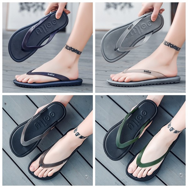 Ανδρικές παντόφλες casual με λουράκι σιλικόνης