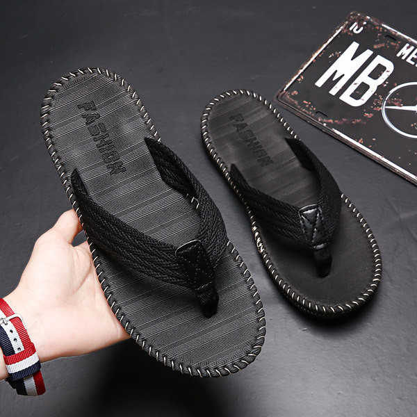 Meeste vabaaja sussid tekstiilist rihmaga