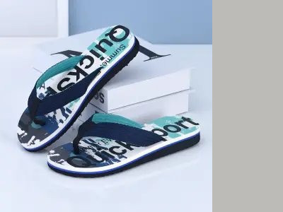 Férfi alkalmi papucs a lábujjak között felirattal