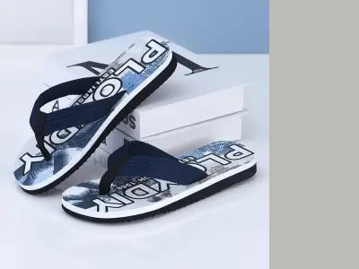 Férfi alkalmi papucs a lábujjak között felirattal