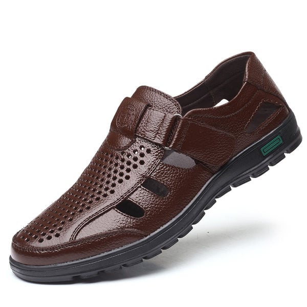 Men`s breathable faux leather sandals