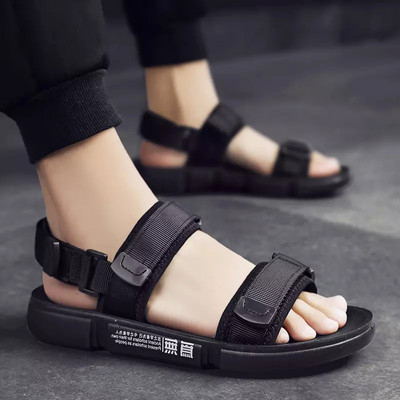 Νέο μοντέλο καλοκαιρινά σανδάλια με υφασμάτινα λουριά και πλαστικη στερέωση