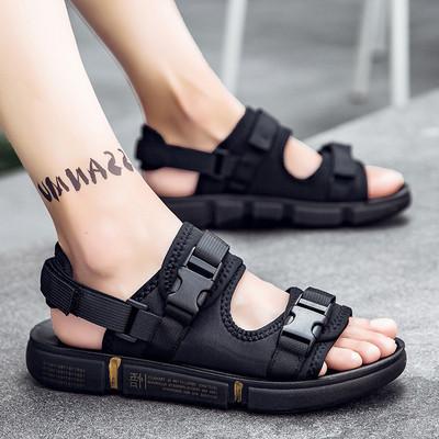 Νέο μοντέλο καλοκαιρινά σανδάλια με υφασμάτινα λουριά και πλαστικη στερέωση