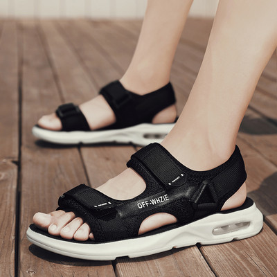 Νέο μοντέλο καλοκαιρινά σανδάλια με υφασμάτινα λουριά και πλαστικη στερέωση