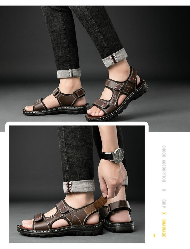 Férfi hétköznapi szandál tépőzáras rögzítéssel