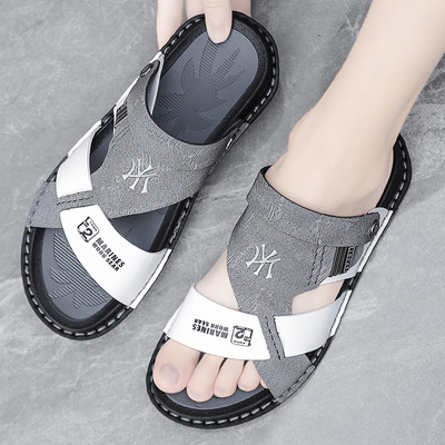 Casual ανδρικές παντόφλες με επίπεδη σόλα