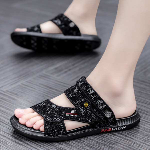 Ανδρικά σανδάλια casual με υφασμάτινα λουριά και επίπεδη σόλα