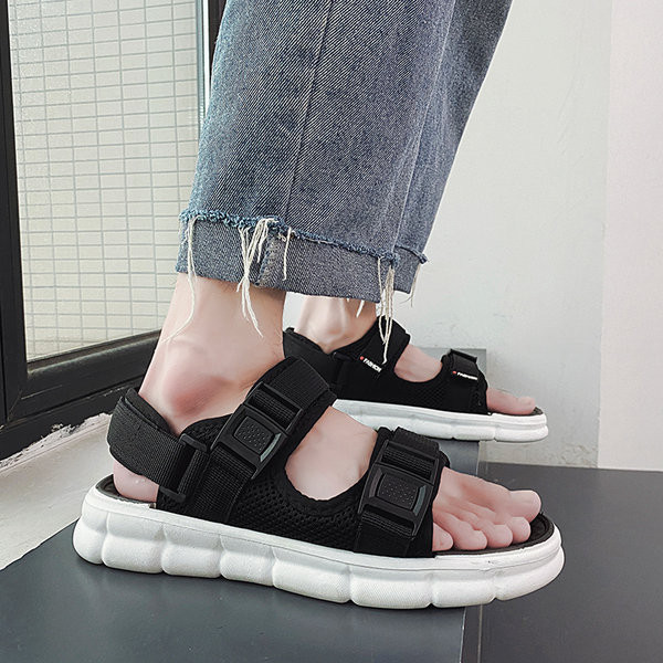 Ανδρικά σανδάλια casual με επίπεδη σόλα και υφασμάτινα λουριά