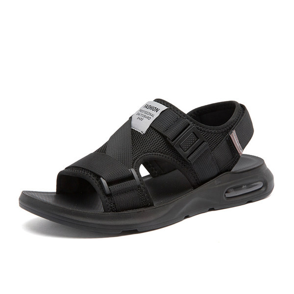 Καθημερινά υφασμάτινα σανδάλια με πλαστικά κουμπώματα