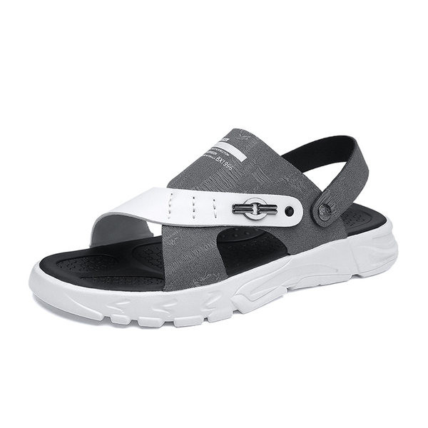 Νέο μοντέλο καλοκαιρινες παντόφλες από ύφασμα και οικολογικό δέρμα