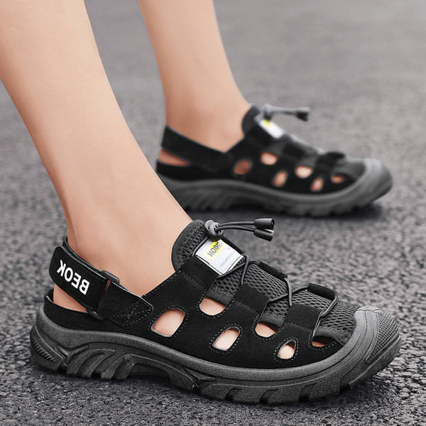 Ανδρικά καλοκαιρινά πέδιλα με κορδόνια και επίπεδη σόλα