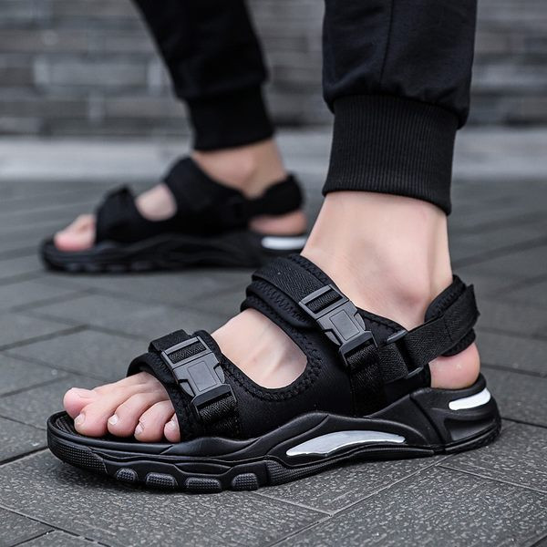 Alkalmi férfi textil szandál foltokkal