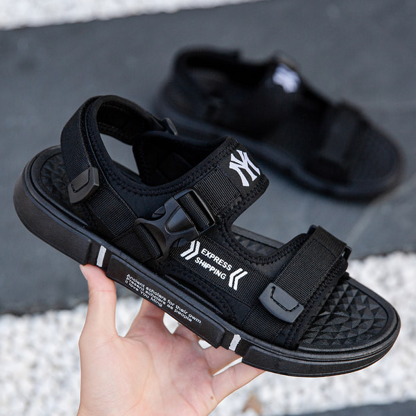 Alkalmi textil szandál lapos talppal