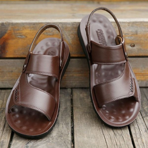 Uus mudel ökonahast ja lameda tallaga meeste sandaalid