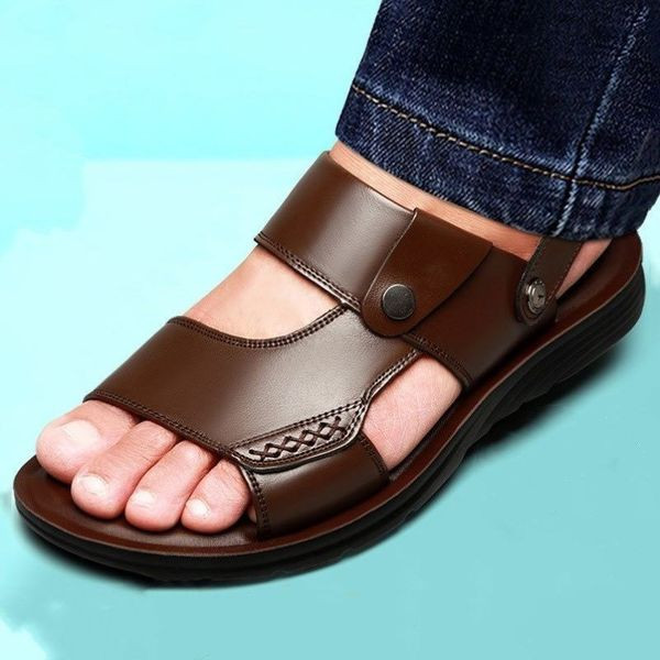 Uus mudel ökonahast ja lameda tallaga meeste sandaalid