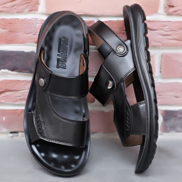 Uus mudel ökonahast ja lameda tallaga meeste sandaalid