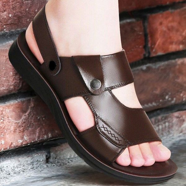 Uus mudel ökonahast ja lameda tallaga meeste sandaalid