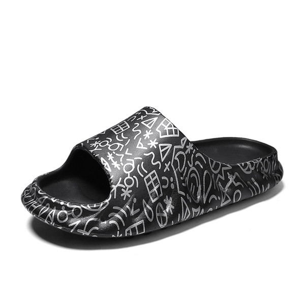 Nyomtatott, durva talpú gumipapucs