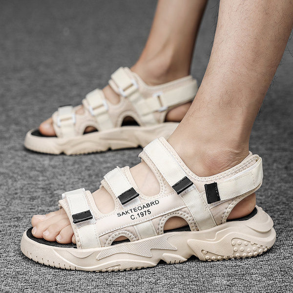 Καθημερινά υφασμάτινα σανδάλια με στερέωση βελκρό  για άνδρες