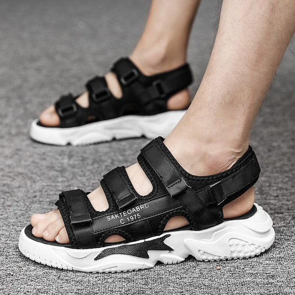 Καθημερινά υφασμάτινα σανδάλια με στερέωση βελκρό  για άνδρες