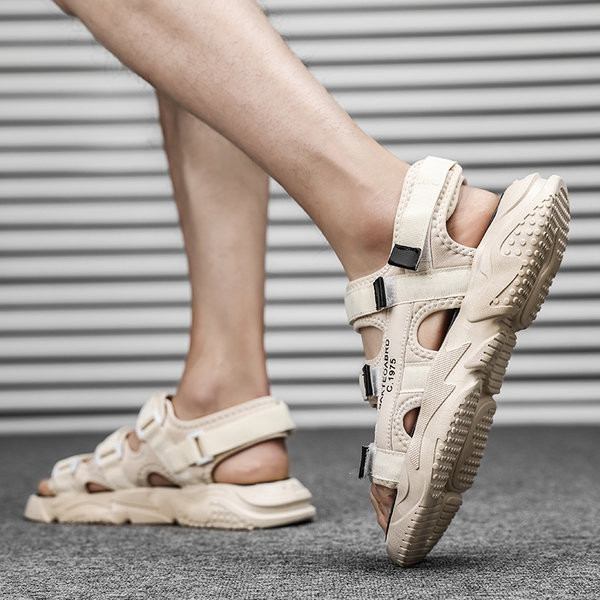 Καθημερινά υφασμάτινα σανδάλια με στερέωση βελκρό  για άνδρες