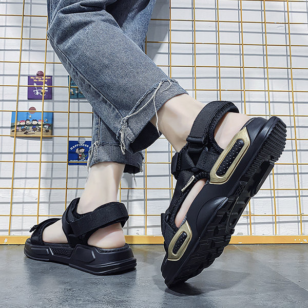 Férfi nyári szandál textil pánttal