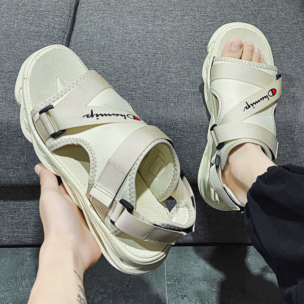 Ανδρικά καλοκαιρινά σανδάλια με επιγραφή